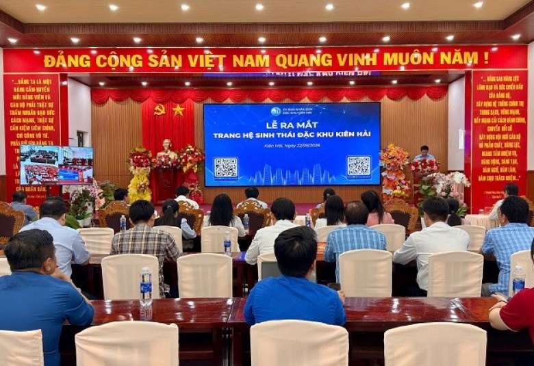 Quang cảnh: Lễ ra mắt Trang “Hệ sinh thái đặc khu Kiên Hải”