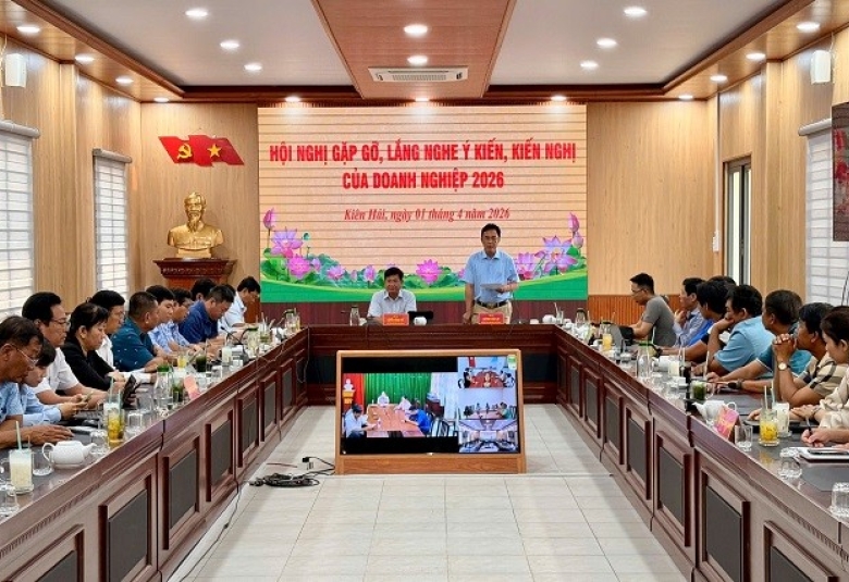 Quang cảnh: Hội nghị UBND đặc khu gặp gỡ doanh nghiệp năm 2026