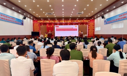 Quang cảnh: Hội nghị Triển khai Nghị quyết Đại hội Đại biểu Đảng bộ đặc khu Kiên Hải lần thứ I, nhiệm kỳ 2025 - 2030