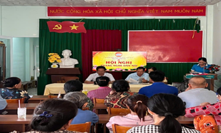 Quang cảnh: Hoạt động “Tháng nghe dân nói” tại Ấp I