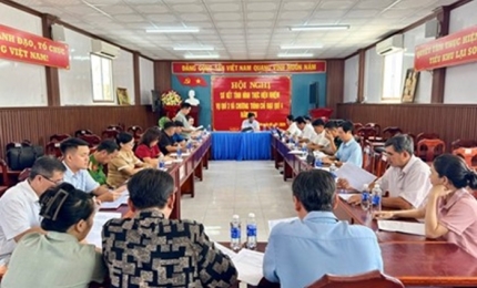 Quang cảnh: Hội nghị Đảng ủy Tiểu khu Lại Sơn Sơ kết quý III năm 2026