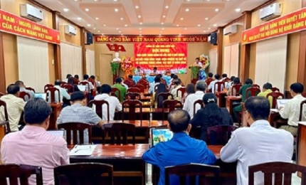 Quang cảnh: Đảng ủy đặc khu Kiên Hải Hội nghị Sơ kết quý III năm 2026