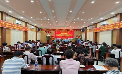 Quang cảnh: Hội nghị sơ kết tình hình thực hiện nhiệm vụ chính trị 6 tháng đầu năm và chương trình chỉ đạo công tác 6 tháng cuối năm 2026.