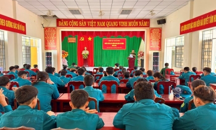 Quang cảnh: Khai mạc huấn luyện dân quân cơ động năm 2026