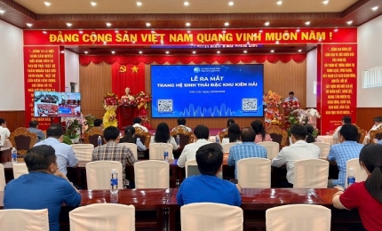 Quang cảnh: Lễ ra mắt Trang “Hệ sinh thái đặc khu Kiên Hải”