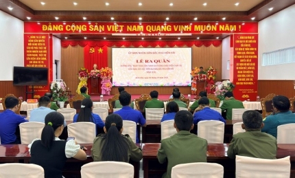 Quang cảnh: Lễ ra quân hưởng ứng Ngày toàn dân phòng cháy, chữa cháy và cứu nạn, cứu hộ năm 2026