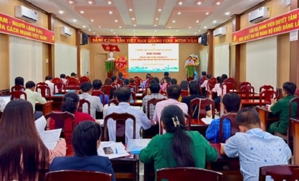 Quang cảnh: Hội nghị tổng kết công tác Mặt trận năm 2025 Và triển khai chương trình phối hợp và thống nhất hành động năm 2026