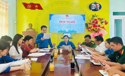 Quang cảnh: Hội nghị sơ kết công tác Đoàn và phong trào thanh thiếu nhi quý I năm 2026