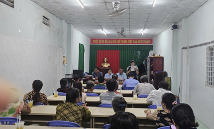  Quang cảnh: Hội nghị sơ kết Ban Công tác Mặt trận và các đoàn thể ấp II quý III năm 2026