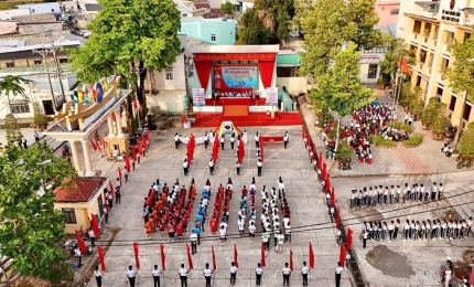Quang cảnh: Lễ Khai mạc Đại hội thể dục thể thao đặc khu Kiên Hải lần thứ I năm 2026