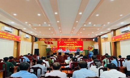 Quang cảnh: Chương trình văn nghệ Hội nghị Tổng kết việc học tập và làm theo tư tưởng, đạo đức, phong cách Hồ Chí Minh, tấm gương của Bác Tôn năm 2025.