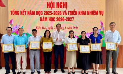 Quang cảnh: Hội nghị tổng kết năm học 2025 - 2026