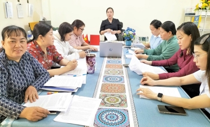 Quảng cảnh: Hội nghị Ban chấp hành triển khai phương hướng, nhiệm vụ trọng tâm công tác Hội và phong trào phụ nữ năm 2026